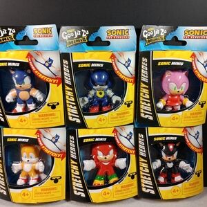 Heroes Of Goo Jit Zu Minis Set of 6 Blue Figure Sonic The Hedgehog Single Packs